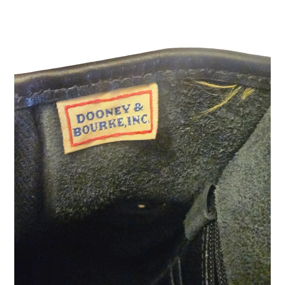 Dooney & Bourke All Weather Leather Vintage Satchel Crossbody Bag Black Pebbled